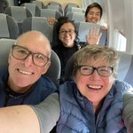 New found friends (in back).  Met on Northern Lights hunt | Photo taken by Robin W