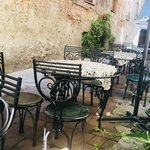 Quaint sidewalk cafe’s  | Photo taken by Barbara D