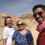 Petra with our guide | Photo taken by Margaret K