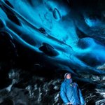 Captivated by the blue light | Photo taken by Grace L