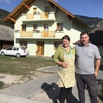 The Dobres, our hosts | Photo taken by Anne L