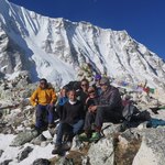 Our group,  - thank you to Chhiri, Sam and Siri for getting us over the pass! | Photo taken by Anna W