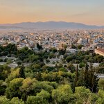 Stoa of Attalos (right) and Greater Athens from Areopagus Hill | Photo taken by Tom B
