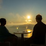 Sunset from our hotel room balcony. | Photo taken by Dave H