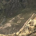 Ollantaytambo - Local schools put their names and numbers on hills | Photo taken by Charles M