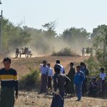 Ox-cart races on the way to Bagan | Photo taken by Bonnie S