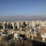 At Cerro de Santa Lucia looking at Santiago with the Andes in the background. | Photo taken by Lauri F