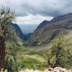 Zoom in, waaay down in the center green. Those yellow dots are our tents at camp. | Photo taken by Matt M