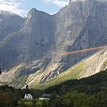 The Troll Wall, view from our train | Photo taken by Mark M