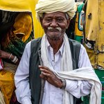 Tuk Tuk Driver and Passenger, Jodhpur | Photo taken by Jean M
