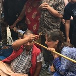 Blessing from Buddhist priest | Photo taken by Lisa D