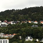 Houses on Bergen hillside | Photo taken by Valerie M