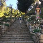 The steep climb to our hotel | Photo taken by Darina B