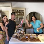 Sharing American candy with Nicoletta | Photo taken by Rebecca R