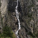 Waterfall along fjord | Photo taken by Valerie M