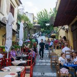 Restaurant all the way up the stairs. | Photo taken by Dave H
