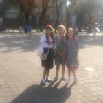 Best Friends on the first day of school | Photo taken by Barbara D