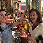 Blessings at Emerald Buddha | Photo taken by Rosanne K