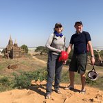 Intrepid bikers Bagan | Photo taken by Gregory R