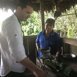 Making chocolate in the amazon | Photo taken by Jessica y