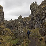 volcano fields near Arnarstapi | Photo taken by Kim C