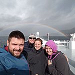 Ferry back to Bergen with a rainbow for good luck! | Photo taken by Mark M