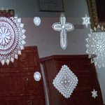 Agave lacework by the nuns at the Benedictine Convent  | Photo taken by Eva W