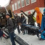 From Apartments via Mini Bus then Train to Oslo - If this snow was one day earlier, our race may have been cancelled! | Photo taken by Lisa S