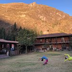 Evening play at Dona Corinda Hostel | Photo taken by Elisa M
