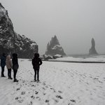 Blustery walk on Reynisfjara Beach | Photo taken by Grace L