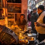Food Vendor, Old Delhi Market | Photo taken by Jean M