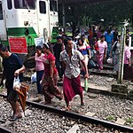 Crossing the tracks | Photo taken by Rodney S