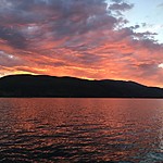 Sunset from the guesthouse  | Photo taken by Ralph A