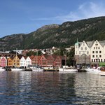 The old buildings in Bergen Harbor | Photo taken by Gilbert R