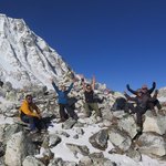 Larkya La pass - proud moment at 5160m | Photo taken by Anna W