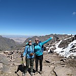 Kristin and Caro at the summit of Lares | Photo taken by Kristin M