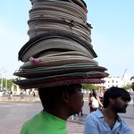 Hat seller-Cartagena | Photo taken by Marion F