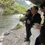 enjoying lunch out of the rain | Photo taken by florence P