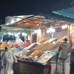 Djeema el-Fnaa at Night | Photo taken by Rose A