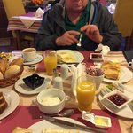 Breakfast at Andritsaina Hotel | Photo taken by Vickie B