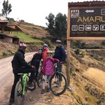 Biking down the Sacred Valley roads | Photo taken by Elisa M