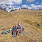 Mark and a local boy | Photo taken by Mark F