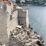 Cafe along the walls of Dubrovnik | Photo taken by Eva W
