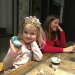 Then it was back to Cousin Elizabeth's for another lovely evening.  Miss Mila was pleased with the lip gloss and hair pieces brought from Australia! | Photo taken by Linley V