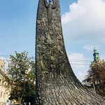 The Wave of history monument in Lviv | Photo taken by Barbara D