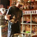 Learning to pour tea the Moroccan way | Photo taken by Alta P