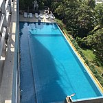 Longest pool of the trip at Thawthisa, just out of Galle. The rooms  were space age glassed decadence !! | Photo taken by Vicky V