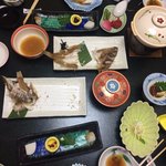 Set dinner at ryokan, Kinugawa-Onsen | Photo taken by Sam D