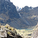 Where we came from the peak of Lares Pass | Photo taken by Kristin M
