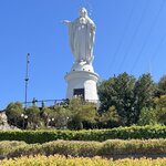 Virgin Mary at the summit, Cerro San Cristobal | Photo taken by Lisa K